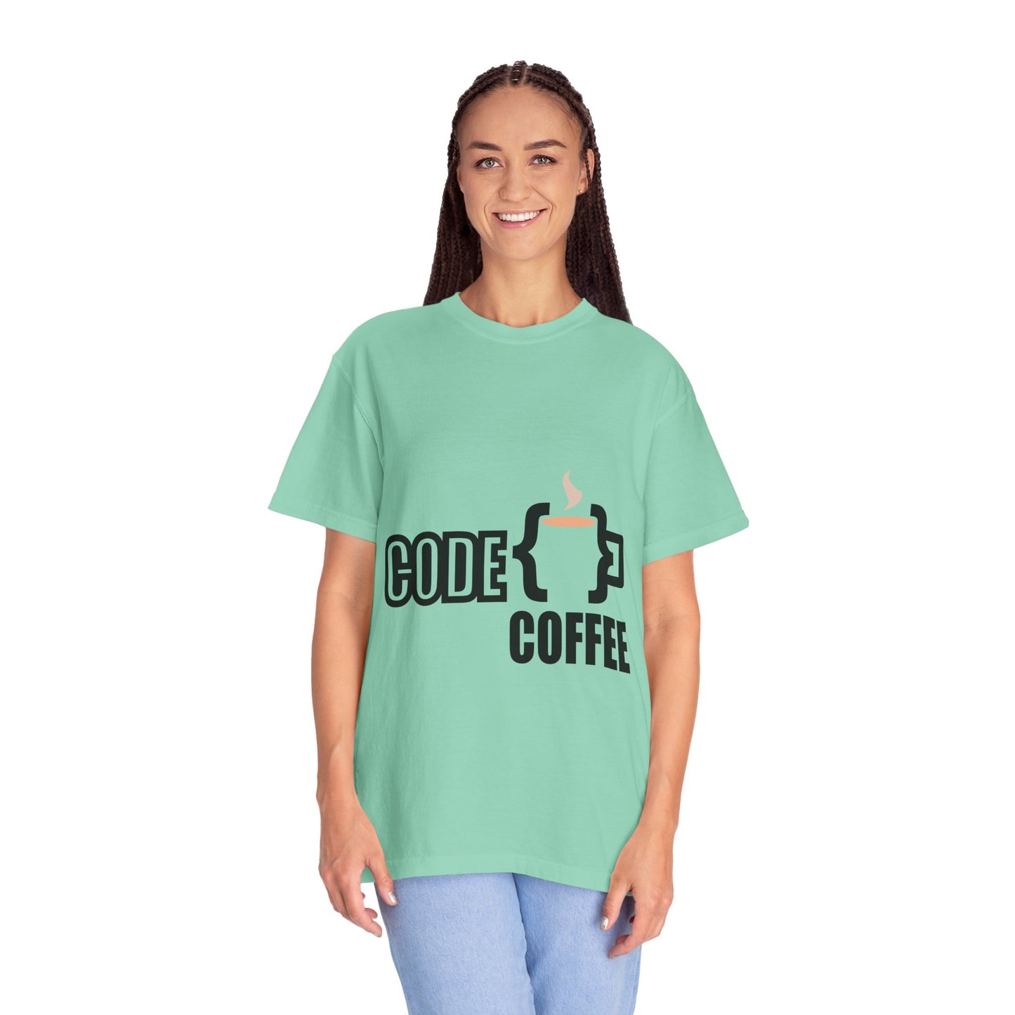 T-Shirt Code Coffee Unisex Garment-Dyed Tee