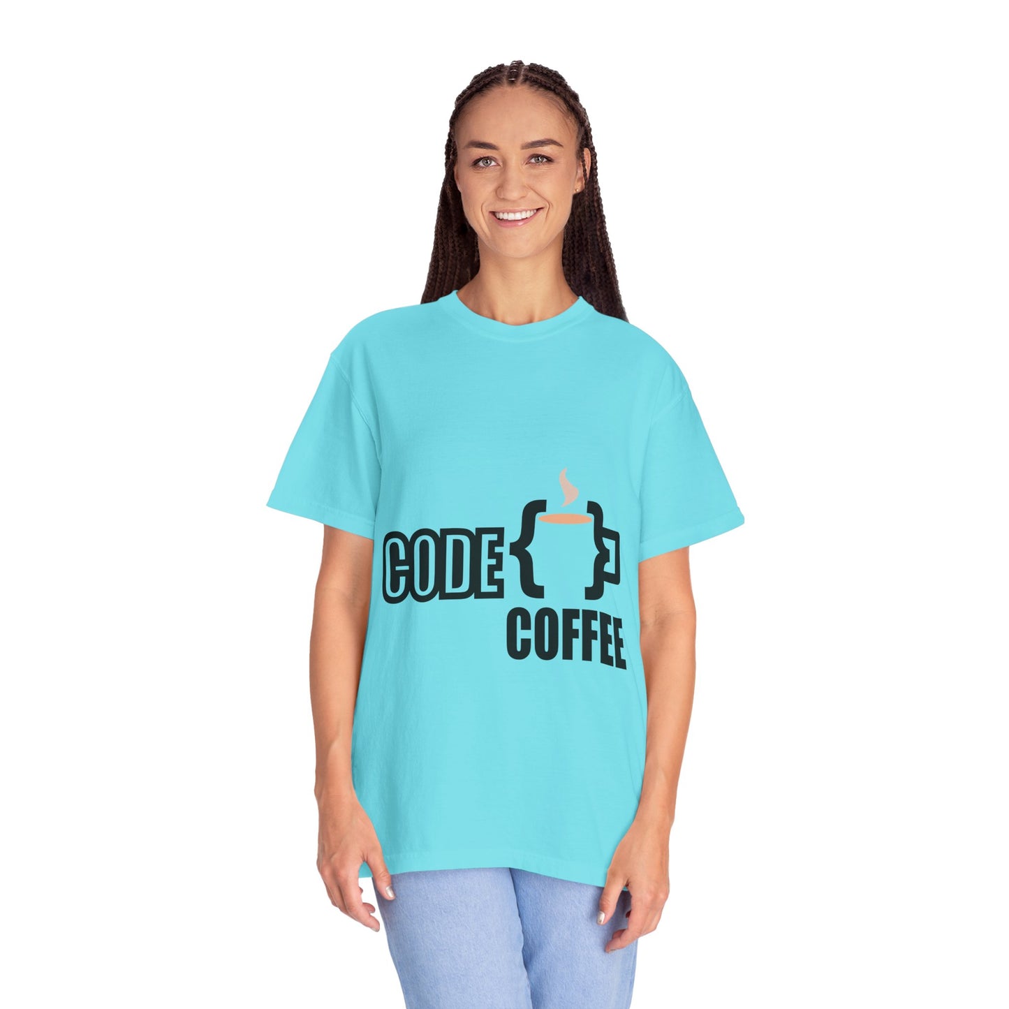 T-Shirt Code Coffee Unisex Garment-Dyed Tee