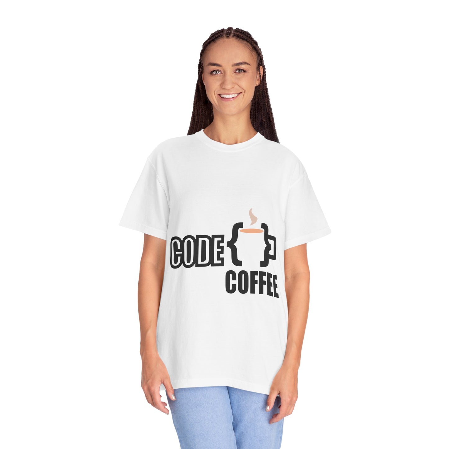 T-Shirt Code Coffee Unisex Garment-Dyed Tee