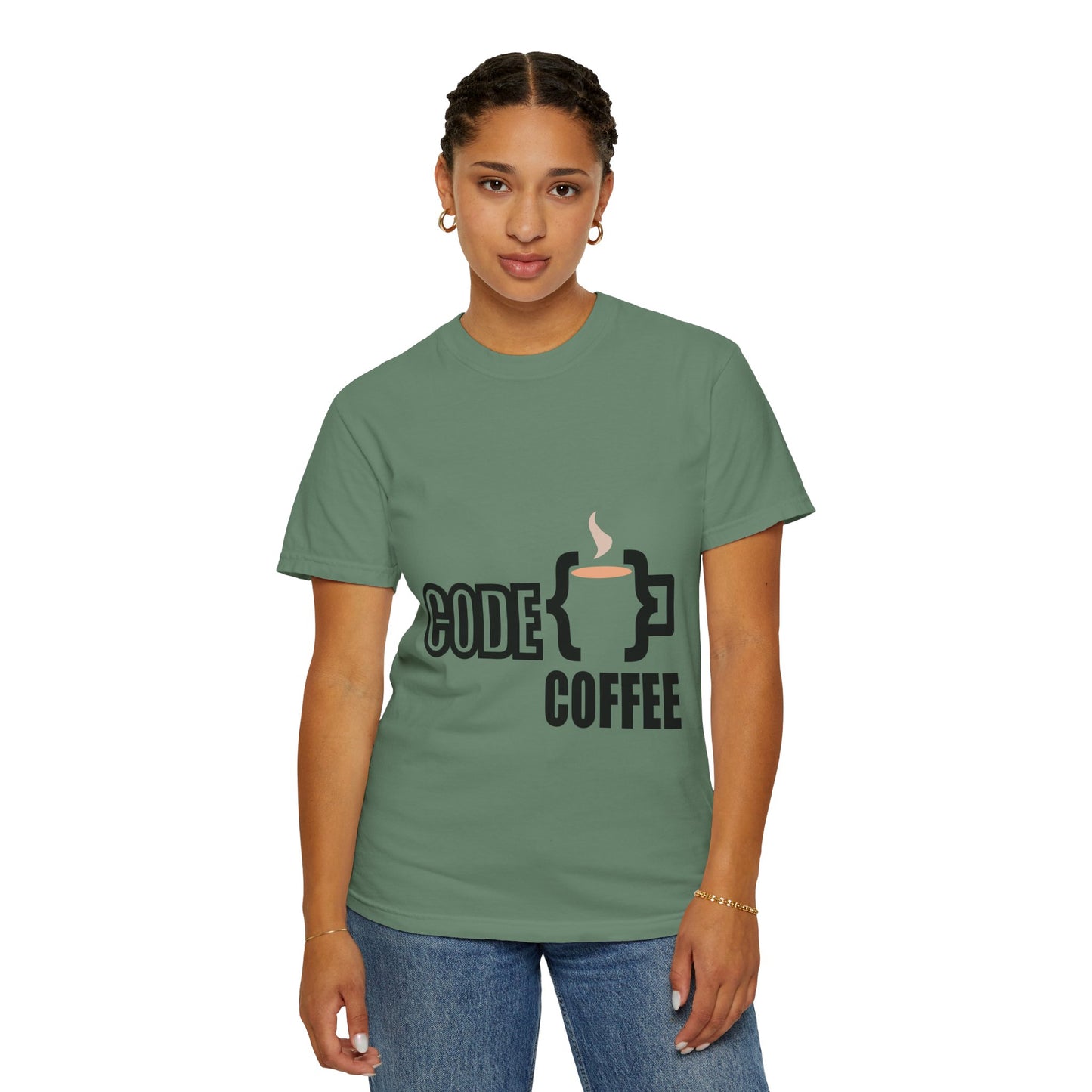 T-Shirt Code Coffee Unisex Garment-Dyed Tee
