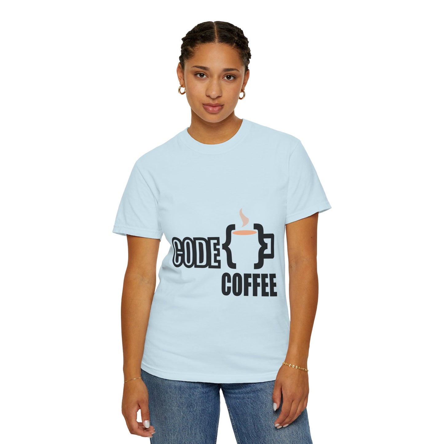T-Shirt Code Coffee Unisex Garment-Dyed Tee