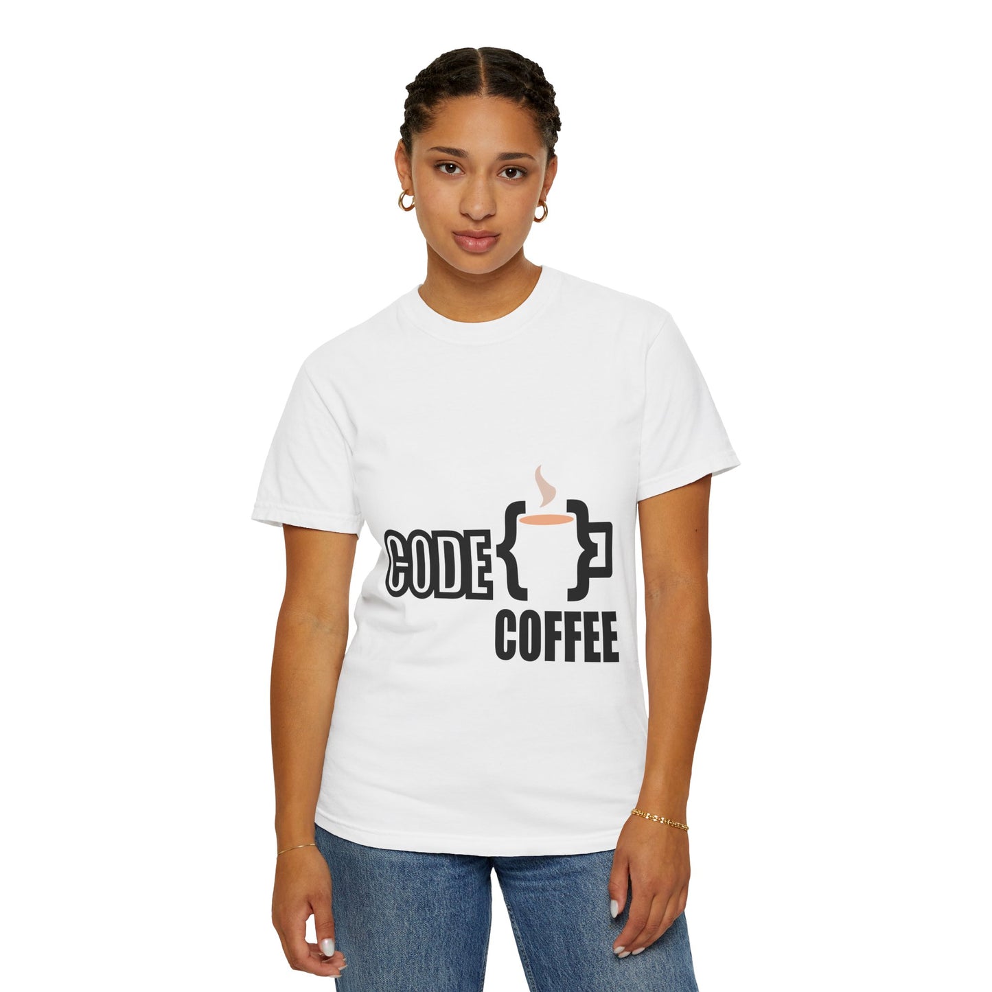 T-Shirt Code Coffee Unisex Garment-Dyed Tee
