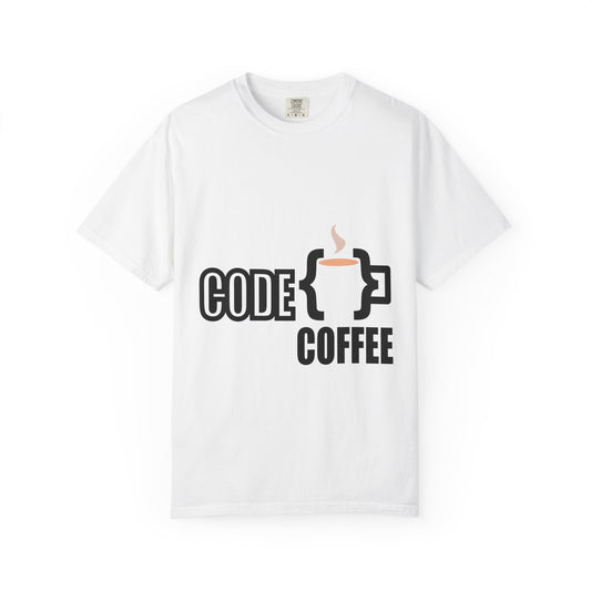 T-Shirt Code Coffee Unisex Garment-Dyed Tee