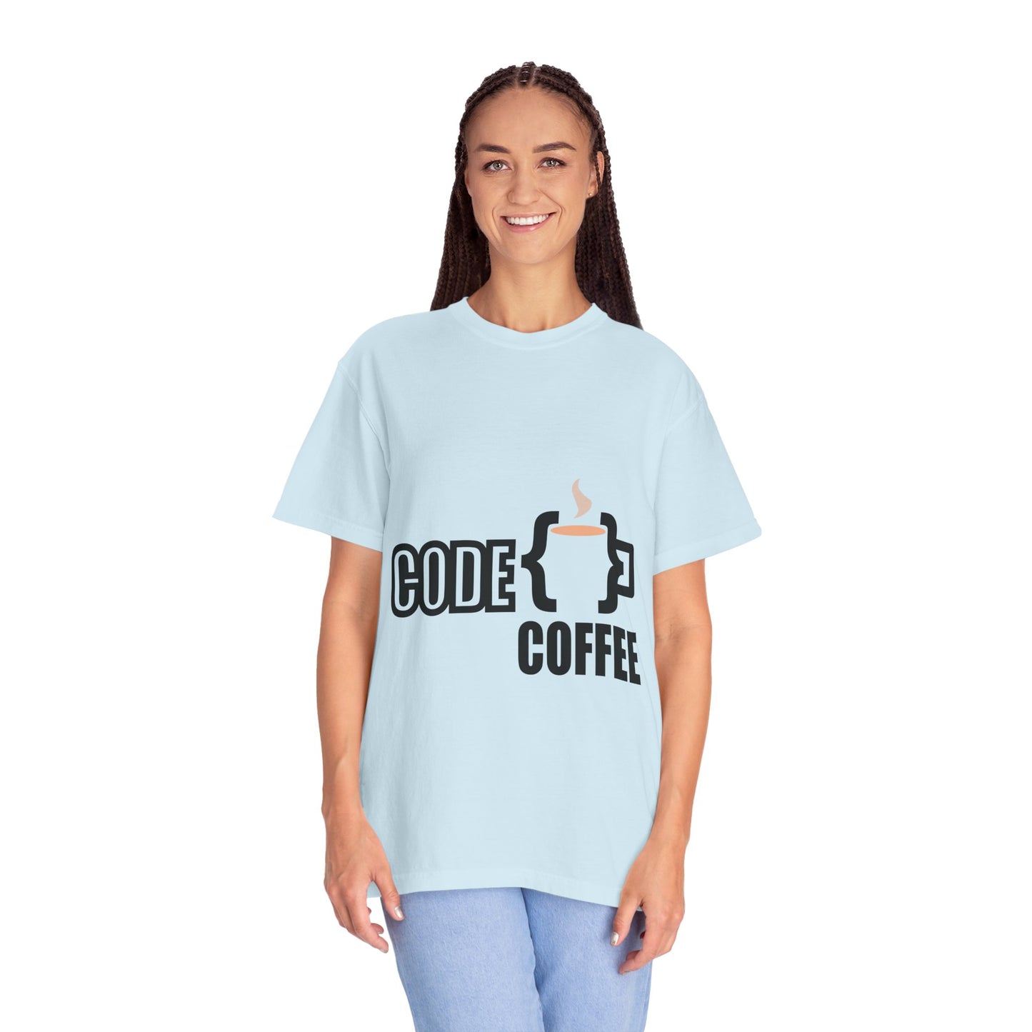 T-Shirt Code Coffee Unisex Garment-Dyed Tee