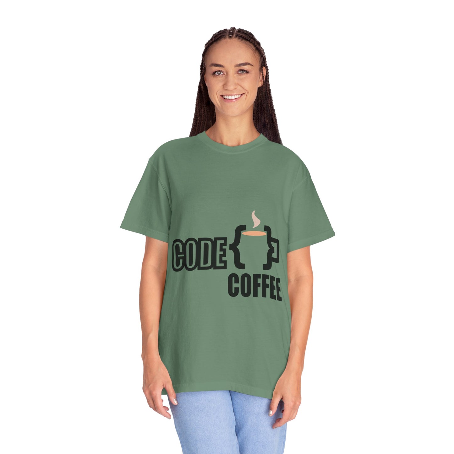 T-Shirt Code Coffee Unisex Garment-Dyed Tee