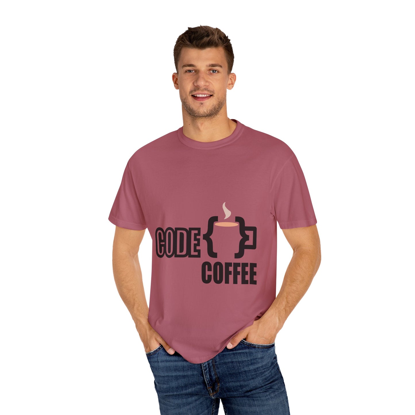 T-Shirt Code Coffee Unisex Garment-Dyed Tee