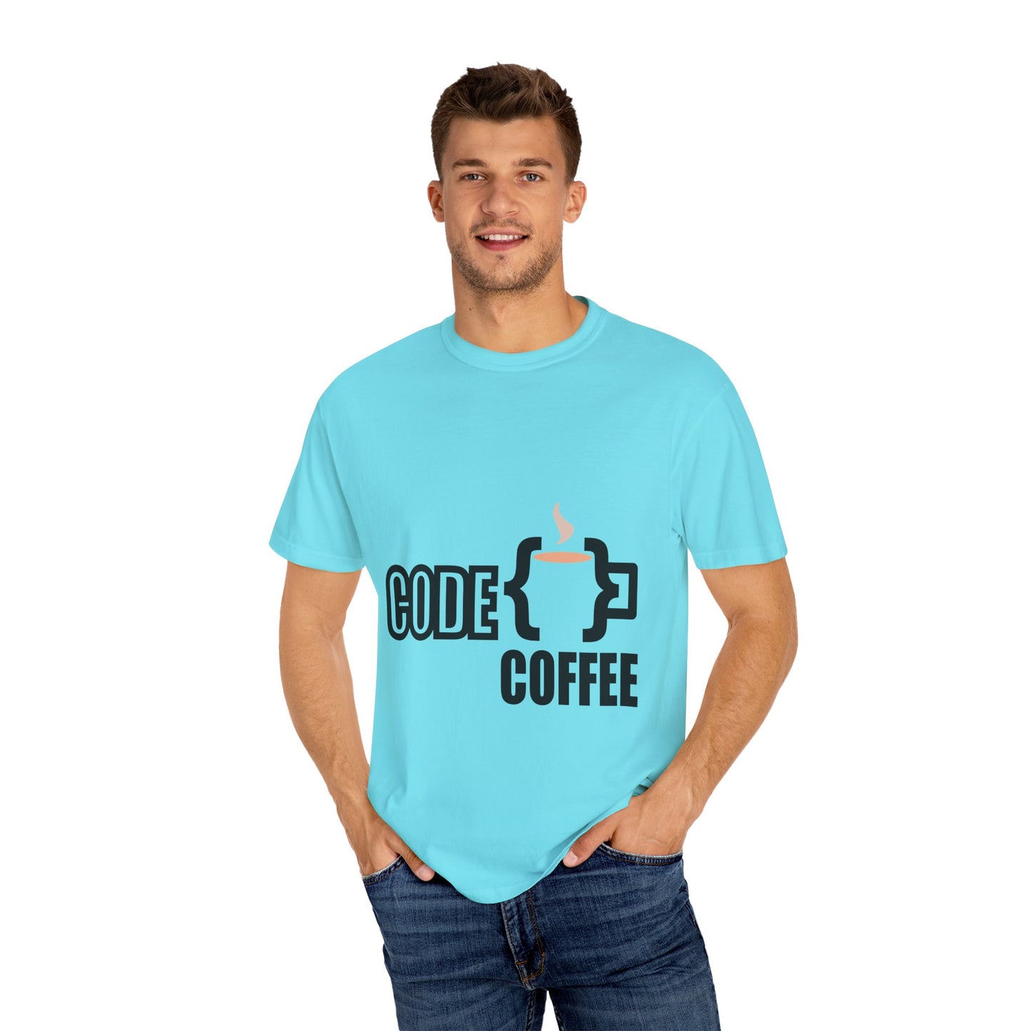 T-Shirt Code Coffee Unisex Garment-Dyed Tee